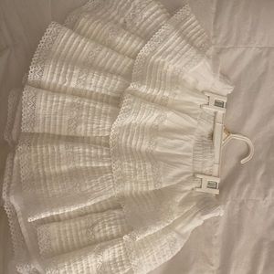 Aerie white flowy skirt small
